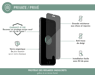 Protège écran pour iPhone SE 2020 Privé Verre trempé + Garantie à vie Force Glass