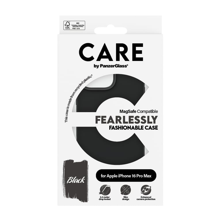 PanzerGlass CARE™ by ® Case Black w. MagSafe iPhone 16 Pro Max coque de protection pour téléphones portables Housse Noir Apple (brand) Apple - iPhone 16 Pro Max - vue 3