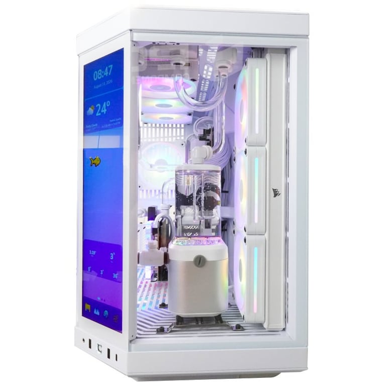PC de bureau PcCom Custom Intel Core Ultra 9 285IA 4TB SSD RTX 5080 Windows 11 Pro - vue 3