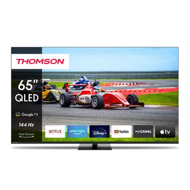 Thomson Google TV 65 QLED Pro con soporte central giratorio, 144Hz 165cm 2024