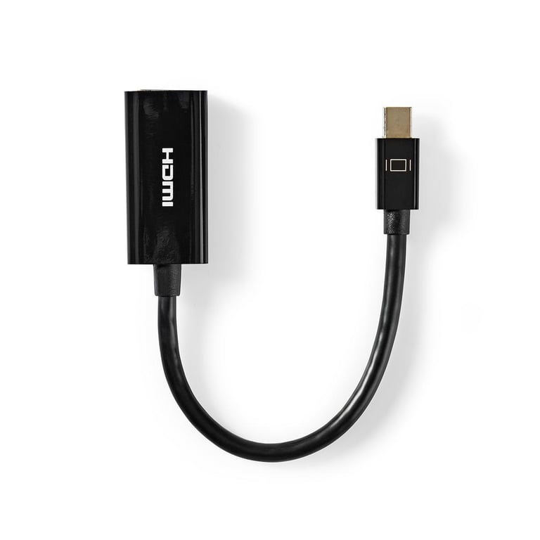 Nedis CCGT37650BK02 câble vidéo et adaptateur 0 2 Mini DisplayPort HDMI Neuf