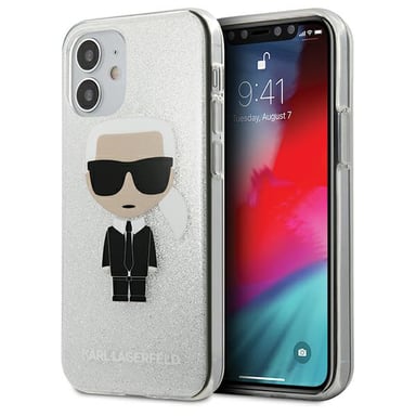 Étui Karl Lagerfeld pour iPhone 12 mini 5.4'' argenté
