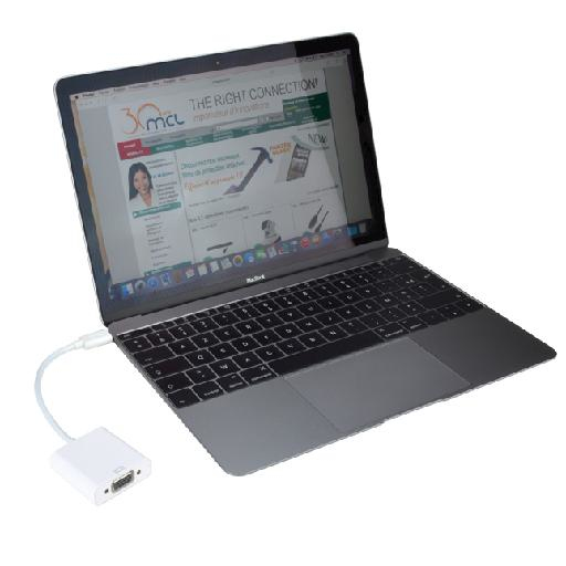 MCL Cable vidéo 22 cm USBVGA Pour Appareil vidéo MacBook TV Ordinateur Projecteur - vue 4