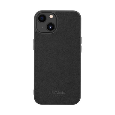Funda de gamuza Alcantara para Apple iPhone 13, negro medianoche