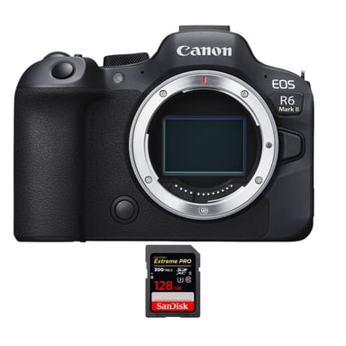 Appareil photo hybride Canon EOS R6 Mark II + 1 SanDisk 128GB Extreme PRO UHS-II + Ebook ''20 astuces pour des images qui claquent''