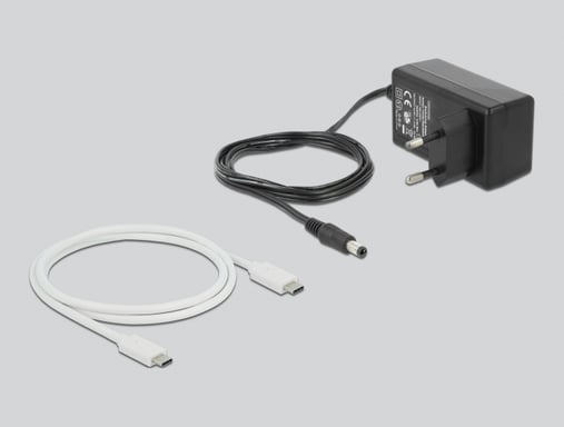 Docking station M.2 DeLOCK per 2 x M.2 NVMe PCIe SSD con funzione di clonazione