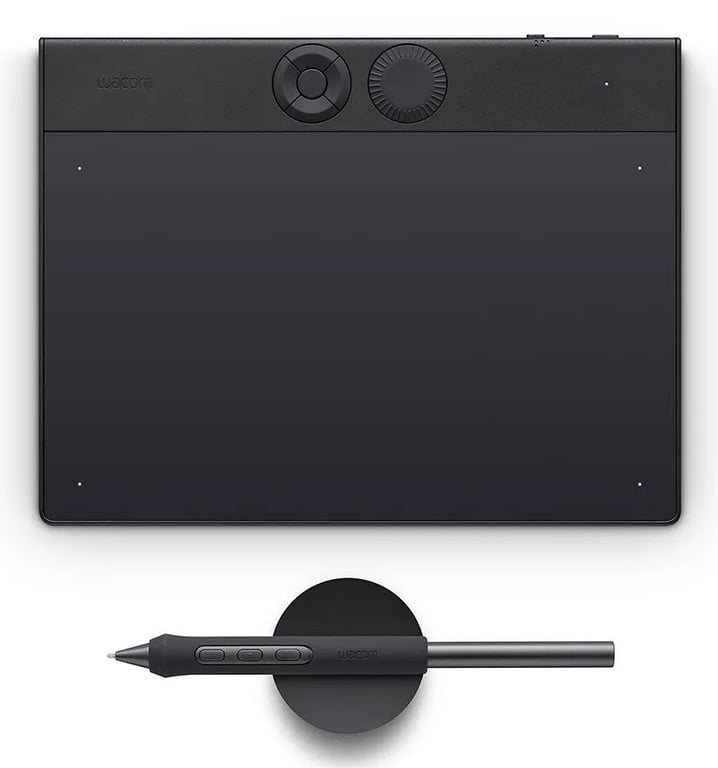 Wacom Intuos Pro Small – 2025 tablette graphique Noir 187 x 105 mm USB/Bluetooth - Neuf