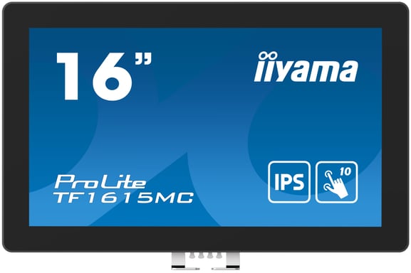 iiyama ProLite TF1615MC-B1 écran plat de PC 39,6 cm (15.6'') 1920 x 1080 pixels Full HD Écran tactile Noir