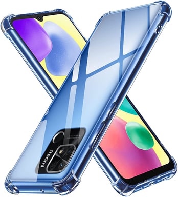 Guscio protettivo per Xiaomi Redmi 10A 4G flessibile trasparente TPU Gel Bumper con bordi rinforzati XEPTIO