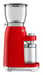 Smeg CGF11RDEU appareil à moudre le café 150 W Rouge, Transparent