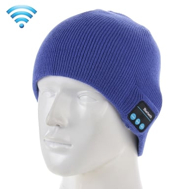 Casque audio YONIS Bonnet Connecté Smartphones iOs Android Bluetooth  Écouteurs Sans Fil Micro Bleu