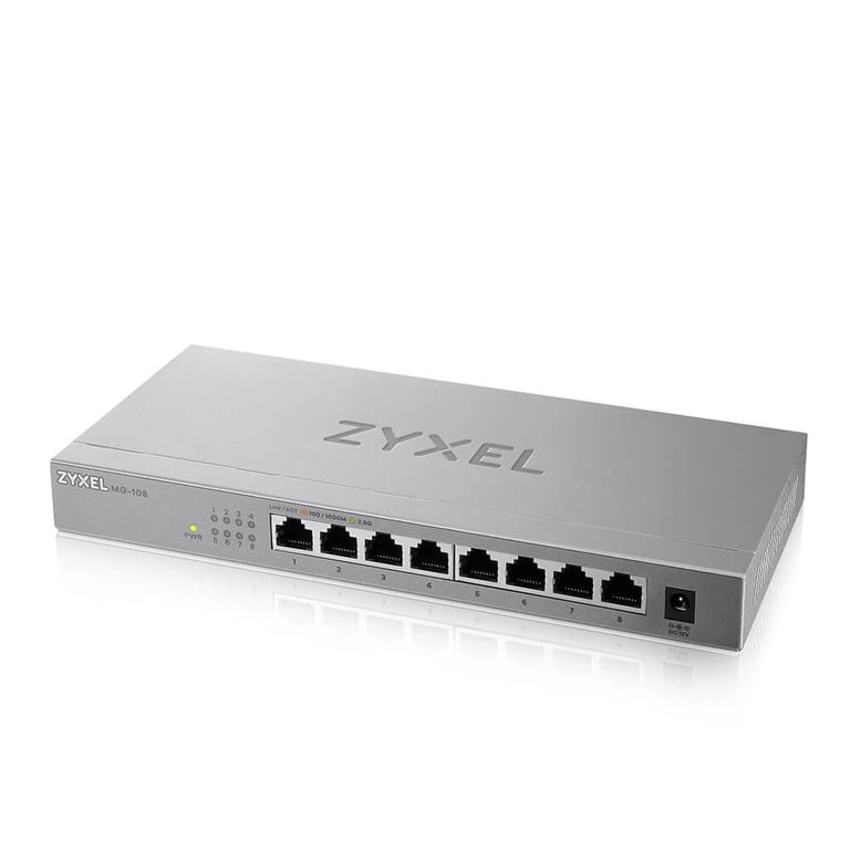 Zyxel MG 108 Non géré 2.5G Ethernet 10010002500 Acier Neuf - vue 7