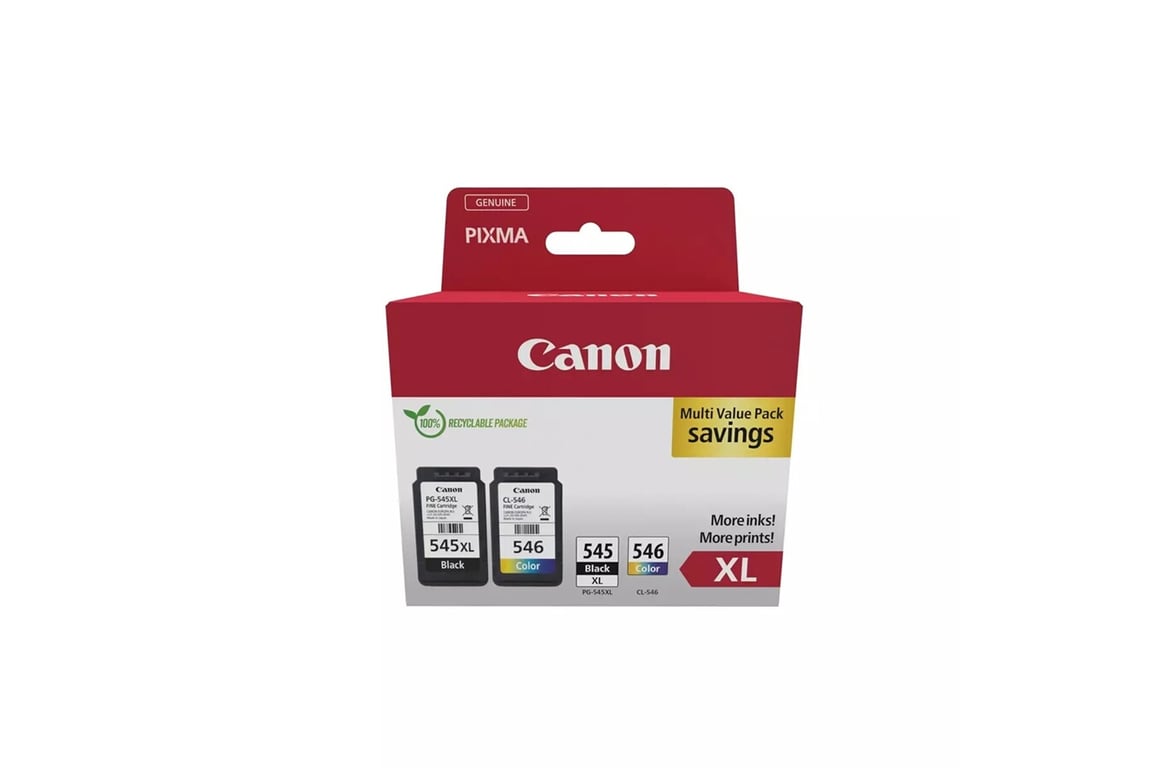 Pack De 2 Cartouches + Couleur Grande Capacité Canon Pg 545 / Cl 546 Canon - vue 5