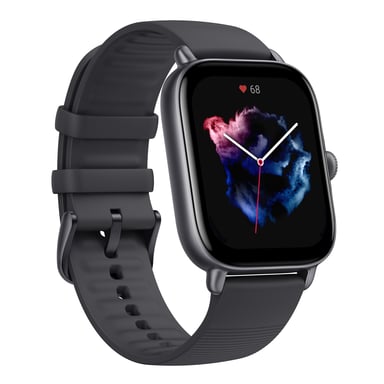 Amazfit GTS 3 4,45 cm (1.75'') AMOLED 42 mm Numérique 390 x 450 pixels Écran tactile Graphite GPS (satellite)