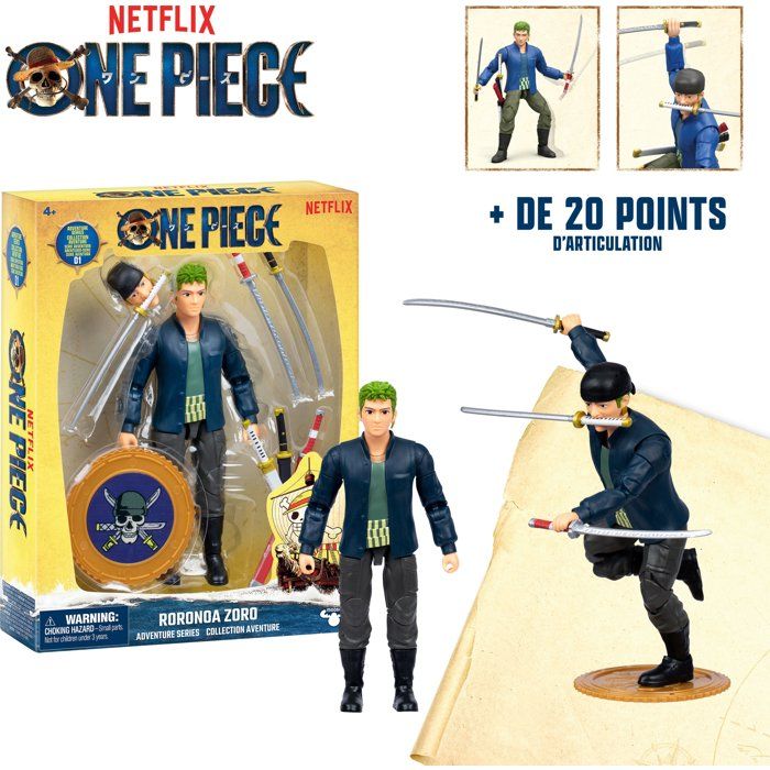 FIGURINE ARTICULEE ZORO ONE PIECE NETFLIX - vue 3