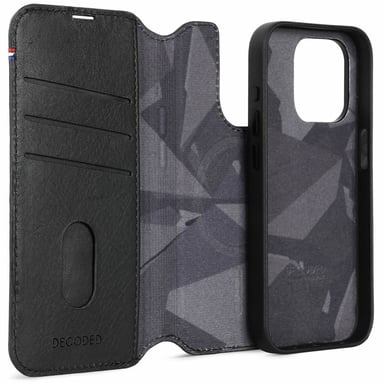 Decoded D24IPO15PDW5BK coque de protection pour téléphones portables 15,5 cm (6.1'') Étui avec portefeuille Noir Apple iPhone 15 Pro