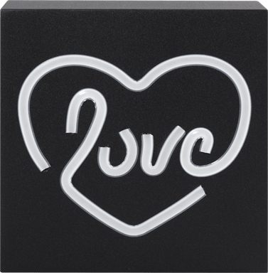 S Love Neon Light Altoparlante Bluetooth® Nero ColorLight