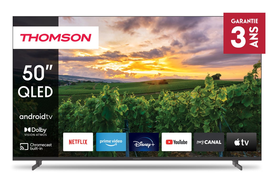 Thomson 50QA2S13 TV 127 cm (50 ) 4K Ultra HD Smart TV Wifi Gris - Neuf