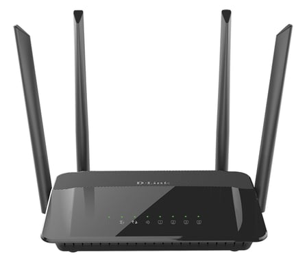 D-Link AC1200 Dual Band routeur sans fil Gigabit Ethernet Bi-bande (2,4 GHz / 5 GHz) Noir