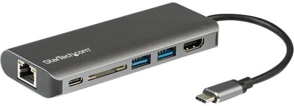 StarTech.com Adaptateur multiport AV numérique USB-C avec HDMI 4K - Lecteur de carte SD et PD (DKT30