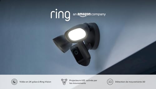 Ring Floodlight Cam Wired Pro Cámara de seguridad IP Exterior 1920 x 1080 Pixeles Techo/pared