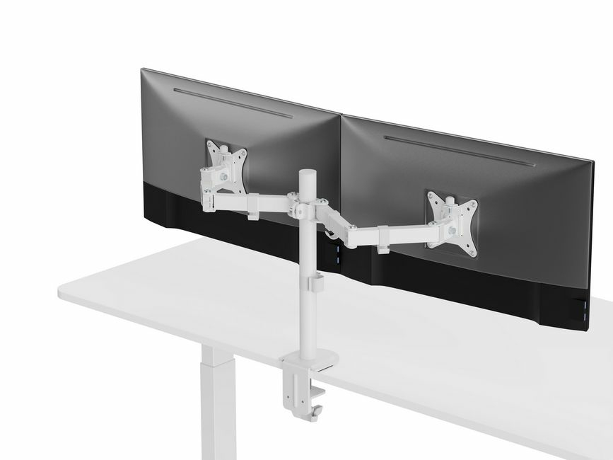 Support de table double moniteur EQUIP 650167 17 32 pouces Hauteur réglable VESA 100x100 - vue 4