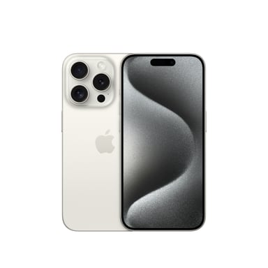 iPhone 15 Pro (5G) 128 Go, Titane blanc, Débloqué