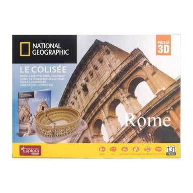 Puzzle 3D luminoso - Colosseo - Gioco di costruzione - 131 pezzi - Da 8 anni