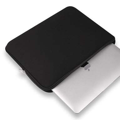 EVETANE Housse de protection zippé noir compatible MacBook Air 15 - Macbook Pro 15 et 16