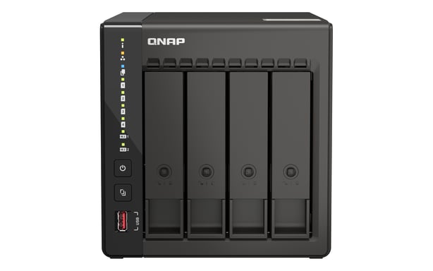 QNAP QVP-41C servidor de almacenamiento NAS Torre Intel® Celeron® J6412 8 GB DDR4 0 TB Negro