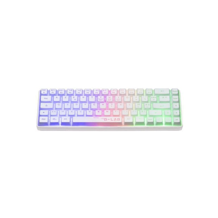 Clavier Gaming Sans Fil The G-Lab Keyz Hydrogen – Format Compact TKL, Rétroéclairage RGB - vue 5