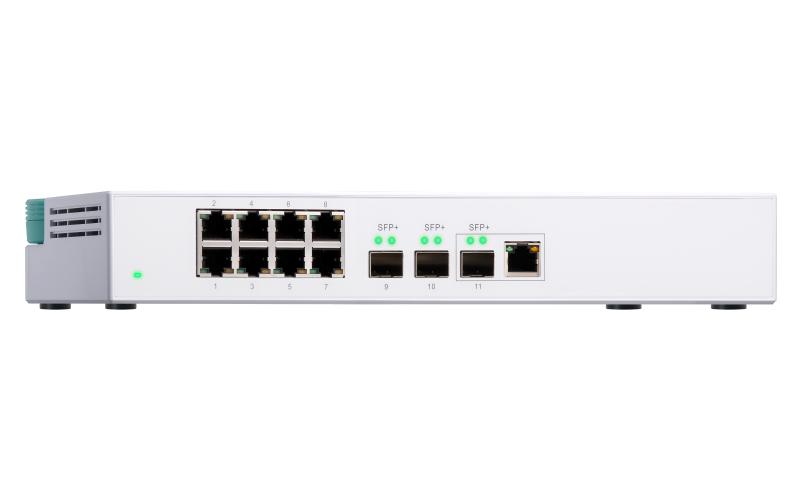 QNAP QSW 308 1C commutateur réseau Non géré Gigabit Ethernet 101001000 Neuf - vue 2