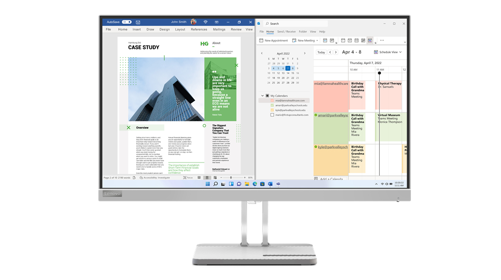 Lenovo L25e 40 écran plat de PC 62 2 cm 24.5 1920 x 1080 pixels Full HD Neuf - vue 2