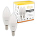 Lampadine connesse Antalya Easy E14 - Set di 2 LED Wi-Fi + Bluetooth E14 Bianco + Colori RGB