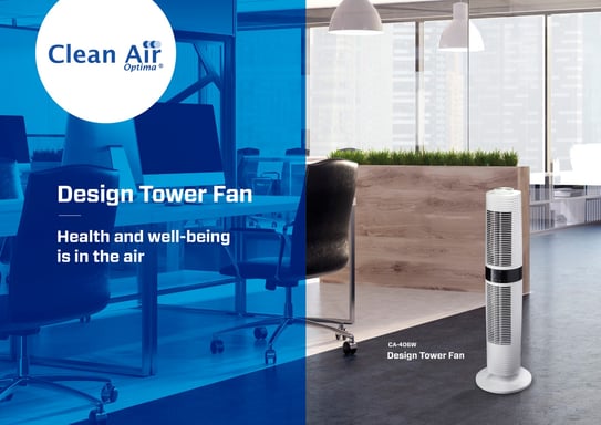 Clean Air Optima - Ventilatore a torre di design CA-406W