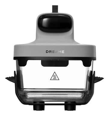 Friggitrice ad Aria Calda Dreame Tasti Unique 1500W, Temperatura 60-200°C, Controllo Touch, Nero/Bianco/Trasparente