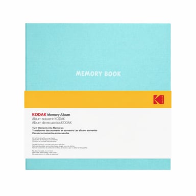 KODAK Memory Book - Album Photo Adhésif, 20 Pages Plastifiées Anti-Décoloration, Couverture Flanelle, Format 23,5x27cm, photos 3R/4R/5R - Vert