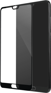 Protector de pantalla de cristal templado (100% cobertura de superficie) para Huawei P20, Negro