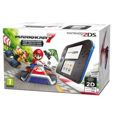 Console Portable Nintendo 2DS Mario Kart 7 Préinstallé 4 Go de Stockage - vue 2
