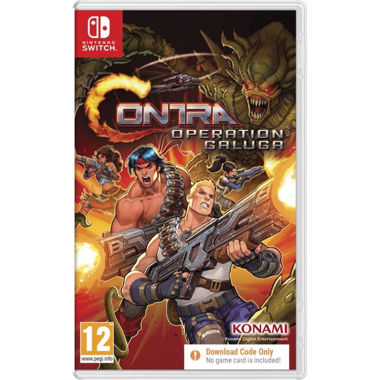 Contra: Operation Galuga Code de téléchargement du jeu dans la boîte Switch - vue 2