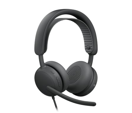 Logitech 981-001615 casque Avec fil Arceau Appels/Musique USB Type-C / USB Type-A Graphite