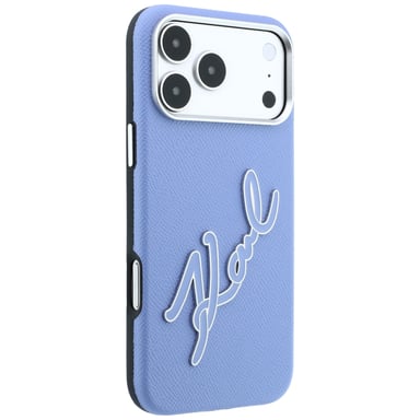 Étui Karl Lagerfeld Smooth Big pour iPhone 18 Pro Max / 17 Pro Max, bleu
