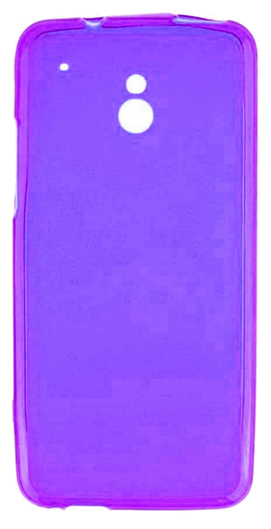 Coque silicone unie compatible Givré Violet HTC One Mini