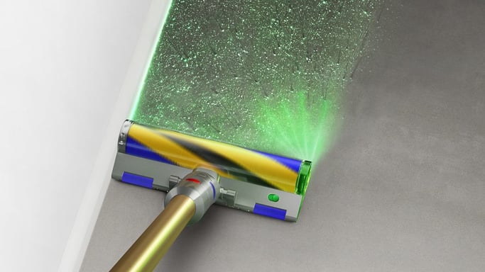 Dyson V12 Detect Slim Absolute Aspiradora escoba 2 en 1 Batería Secar HEPA Sin bolsa Oro