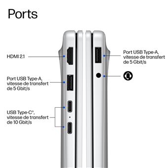 HP OmniBook 3 Laptop 14 hu0011nfx - vue 5