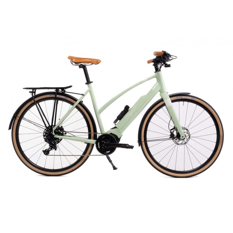 Vélo électrique Nomades en carbone, Vert d'eau, Taille S - Stajvelo