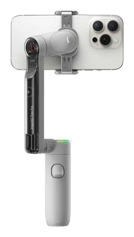 Insta360 Flow 2 Pro Stabilisateur IA Pliable pour iPhoneAndroid 360° Perche à Selfie et trépied intégrés - vue 8