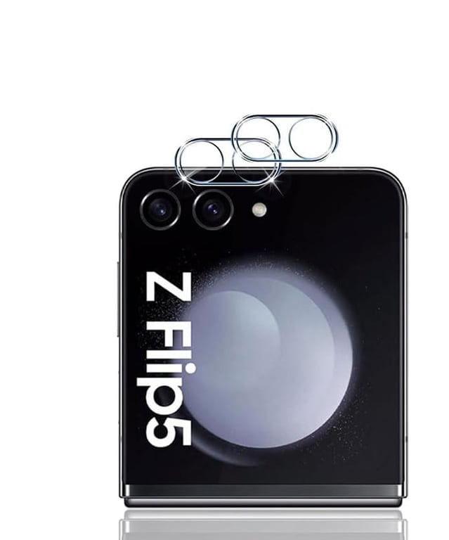 Imak Protecteur d'objectif + Protection d'écran arriere en verre trempé  Samsung Galaxy Z Flip 5, noir