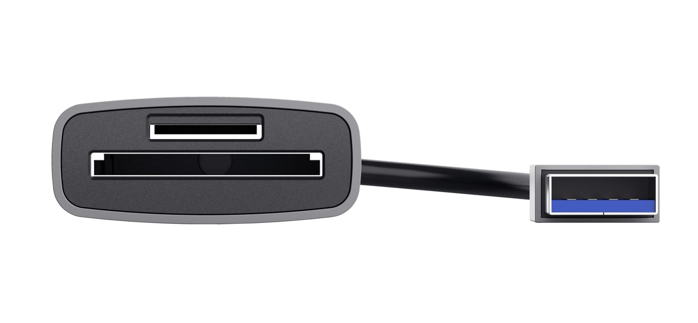 Trust Dalyx lecteur de carte mémoire USB 3.2 Gen 1 (3.1 Gen 1) Aluminium - Neuf