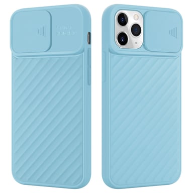 Coque pour Apple iPhone 11 PRO en Mat Turquoise Housse de protection Étui en silicone TPU flexible et avec protection pour appareil photo